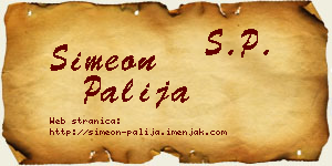 Simeon Palija vizit kartica